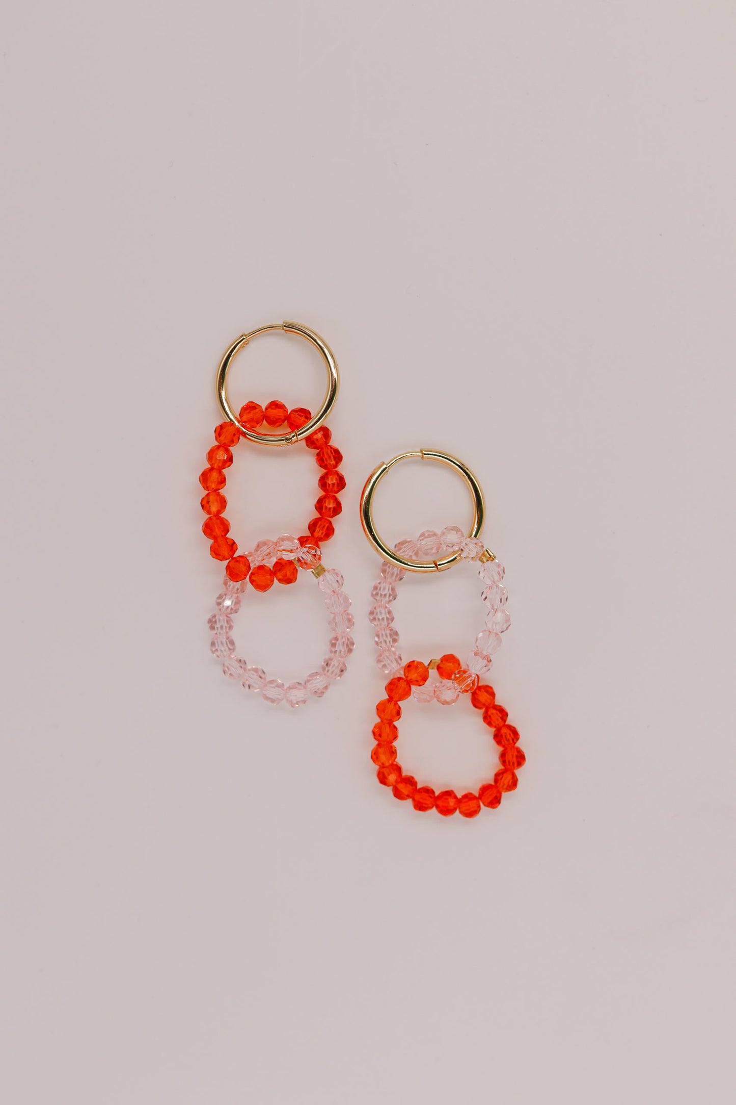 Boucles d'oreilles Fraise Abricot