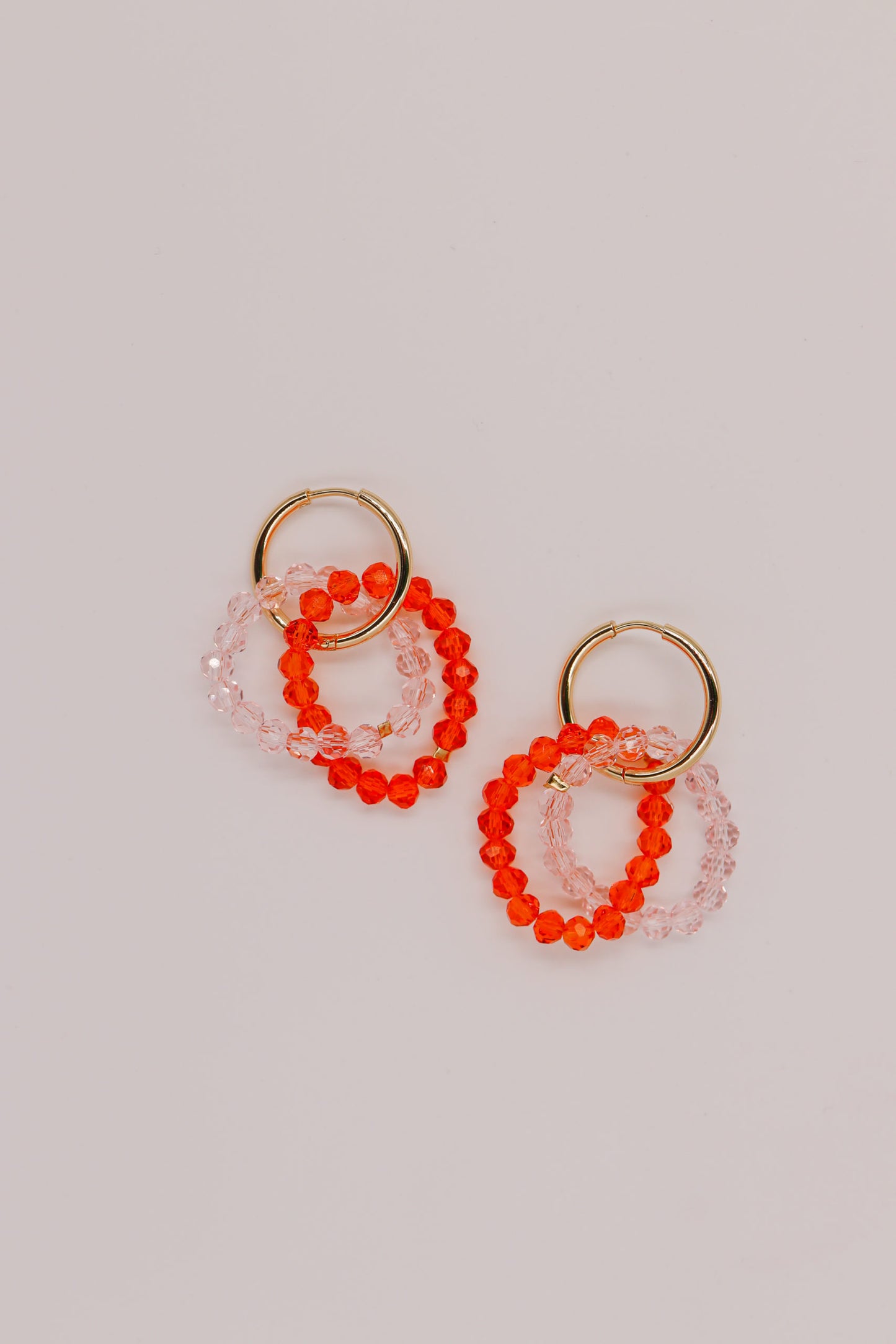 Boucles d'oreilles Fraise Abricot