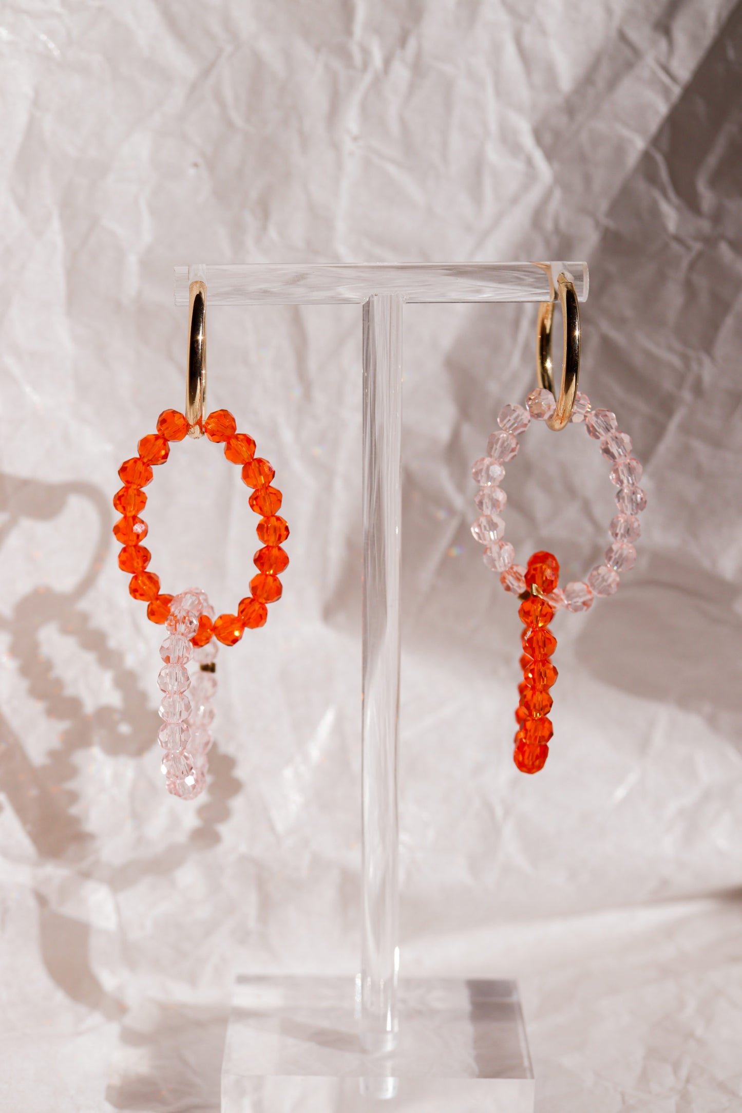 Boucles d'oreilles Fraise Abricot