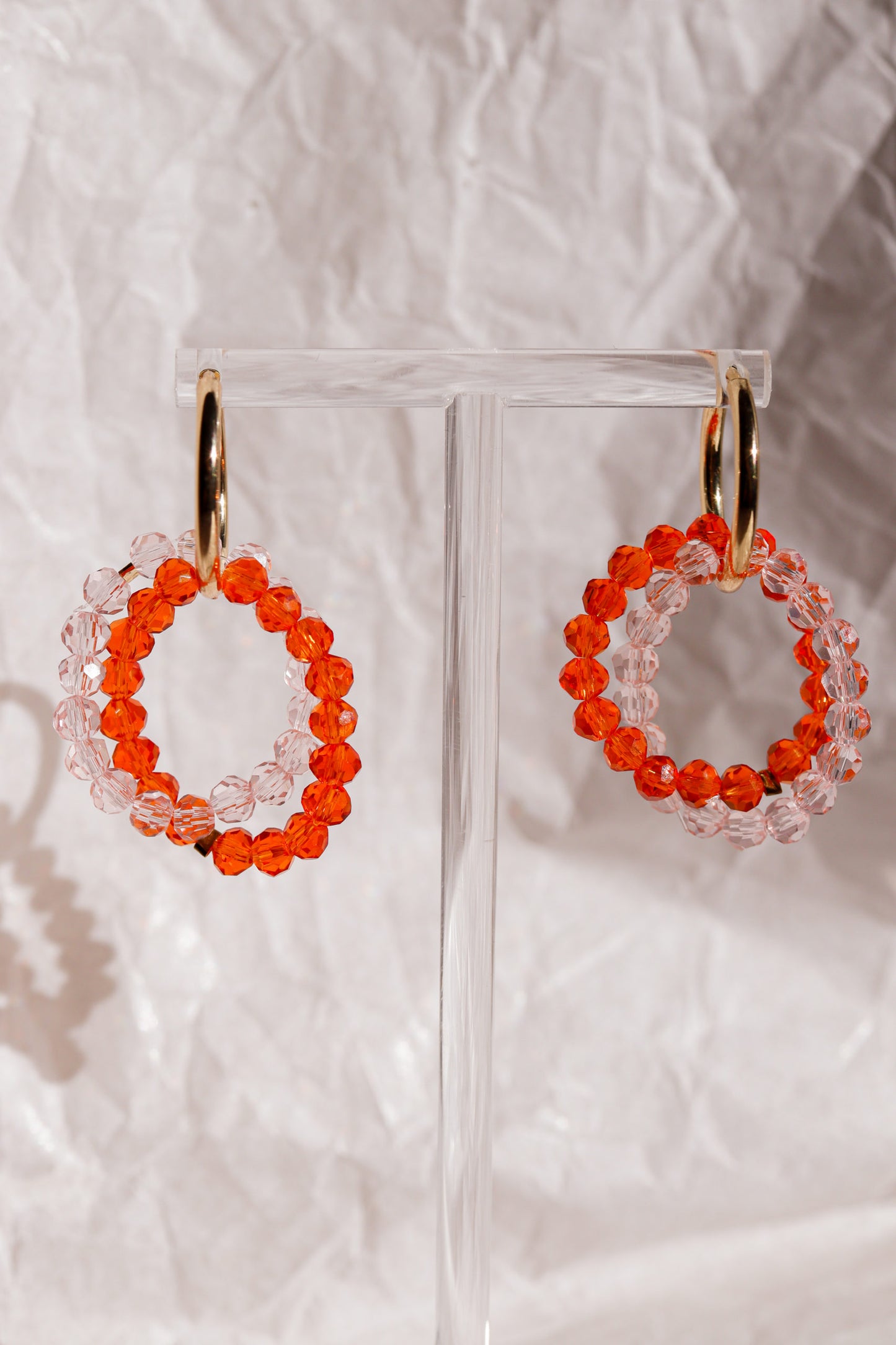 Boucles d'oreilles Fraise Abricot