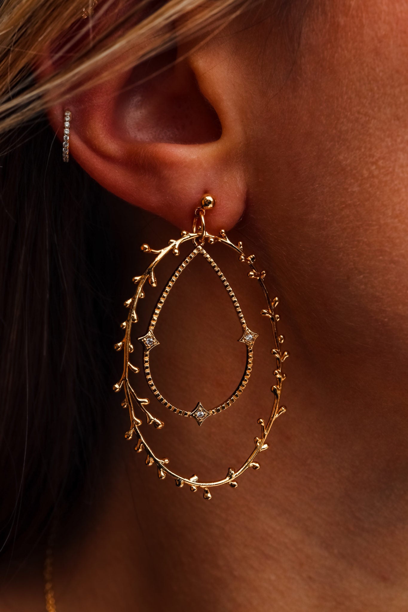 Boucles d'oreilles Feuillage